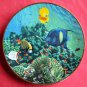 Living Oasis Coral Paradise Hamilton Porcelain Plate 1989