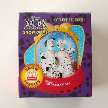 Details about   1996 Disney's "101 DALMATION'S SLED/SNOW GLOBE"Christmas Figurine by McDonald's 