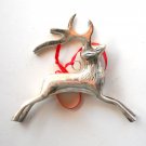 Vintage Reindeer Brass Ornament