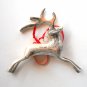 Vintage Reindeer Brass Ornament