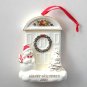 Happy Holidays 2003 Porcelain Snowman Ornament