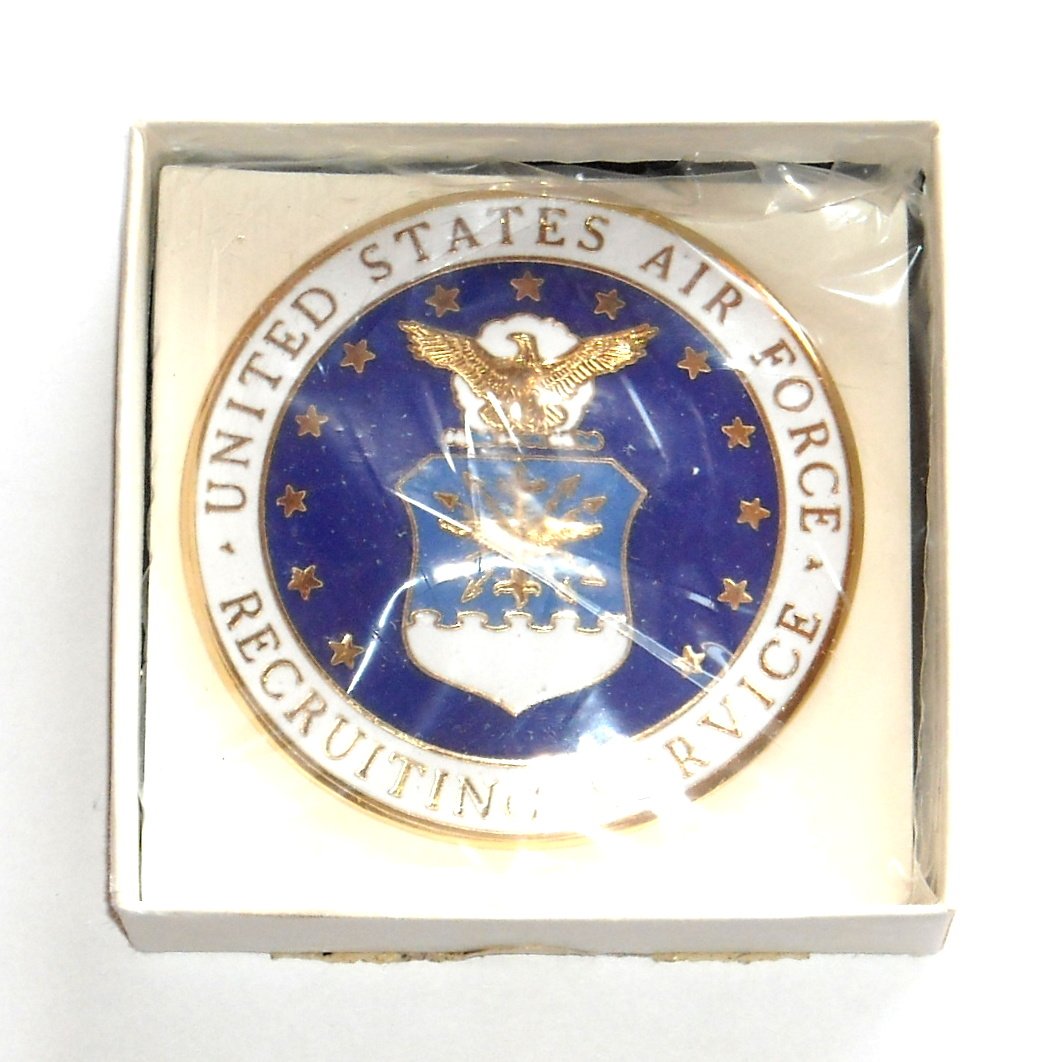 US Air Force Recruiting Service Badge Large ID Lapel Pin
