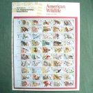 American Wildlife Officially Numbered Full Sheet 22c Stamps