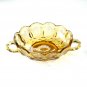 Fairfield Anchor Hocking Amber 2 Handled Small Glass Bowl