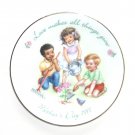 Love Makes All Things Grow Avon Mothers Day 1991 Plate