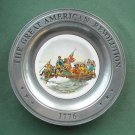 Great American Revolution Plate Washington Canton Pewter II
