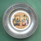 Betsy Ross Great American Revolution Plate Dunsmore Canton Pewter