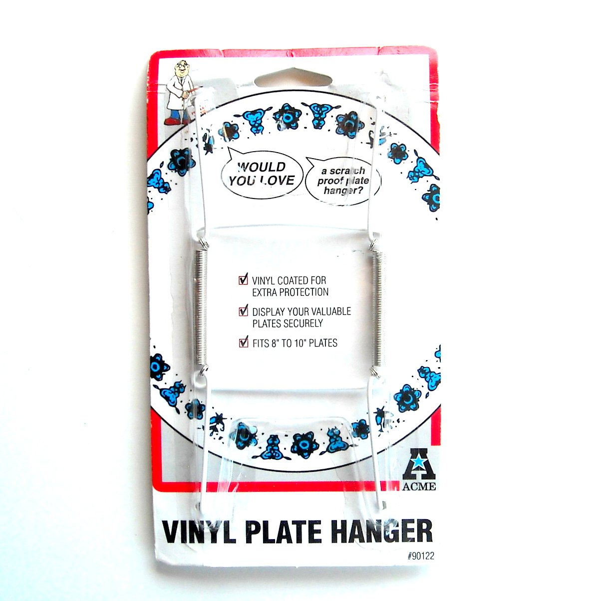 Acme Vinyl Coated Plate Hanger for 8" to 10" Plates