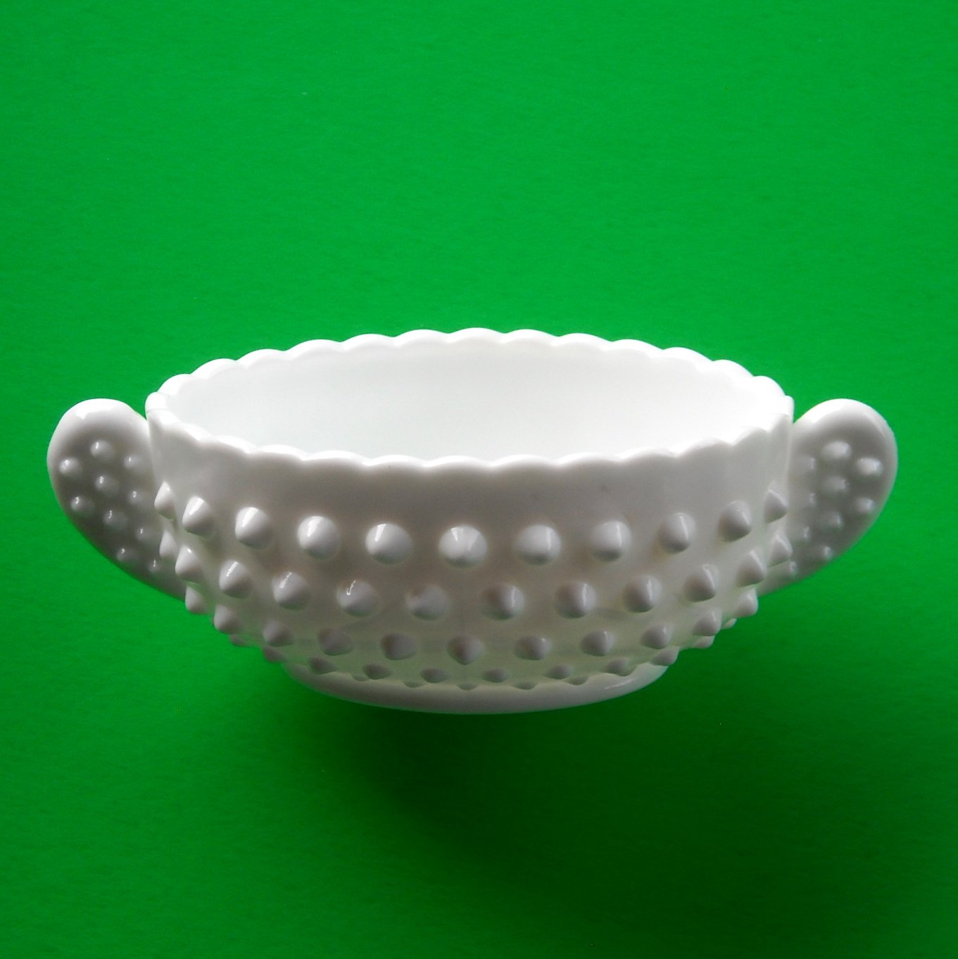 Fenton Hobnail Vintage White Milk Glass Bowl Dish