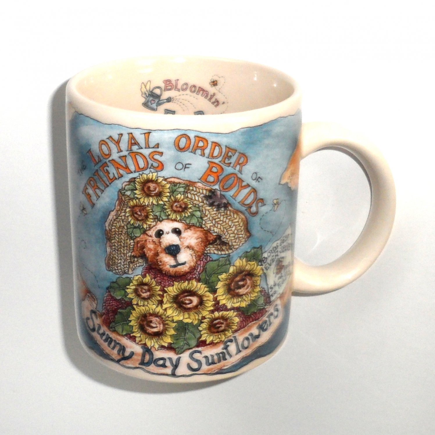 Sunny Day Sunflowers Boyds Bearware 1998 Mug