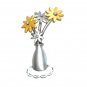 Vintage Jonette Jewelry Flower Vase JJ Brooch Pin