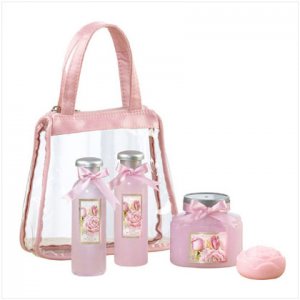 Rose Scented Bath Set