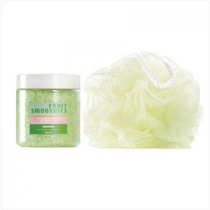 Green Bath Crystal Scrub Set