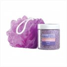 Purple Bath Crystal Scrub Set
