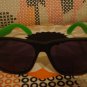 Green& Black Wayfarer style sunglasses - unisex