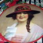 STUNNING*RARE* FREDERICK MANNING-DECO LADY IN HAT, ROSES-PRINT ONLY