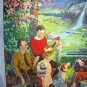 REYLEA - JUST A SONG AT TWILIGHT VINTAGE LITHOGRAPH PRINT