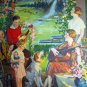 REYLEA - JUST A SONG AT TWILIGHT VINTAGE LITHOGRAPH PRINT