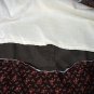 Classic Designed Vintage 1970's - BOHO Long Velvet  and  Lace Shirt