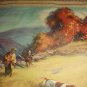 GREAT CABIN ART LITHTHOGRAPH PRINT-PICKING UP THE SCENT-HUNTING DOGS