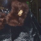 **REDUCED**Gorgeous Vintage Sixties Black Evening Jacket with Genuine Mink Collar
