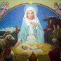 THE NATIVITY-Lovely Religious Lithograph Print,Baby Jesus
