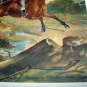 FOX HUNTING-Charles Hunt-Colorful Hunting Scene with Dogs MINT