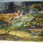 Hunting Dogs,Pheasants in Woods-FLUSHED-Etchotone Print by Currier & Ives