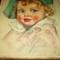 C1930s Vntg Calendar Top-Adorable Blue-Eyed BABY FACE-MAUD TOUSEY FANGEL