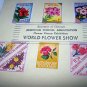 LOT 4 SOUVENIR CHICAGO WORLD FLOWER STAMP EXHIBITION