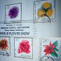 LOT 4 SOUVENIR CHICAGO WORLD FLOWER STAMP EXHIBITION