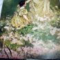 LOVELY UNUSED POSCARD-VICTORIAN WOMAN,GIRL IN YELLOW DRESS
