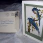 VINTAGE JOHN JAMES AUDUBON,1966 FIRST ISSUE STAMP AND LITHOGRAPH