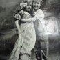 THE YOUNG LOVERS Large Antique Real Photo Print