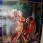1940s Lithograph-ELLIS SILAS-Savage Indian Battle