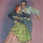 Festive SPANISH DANCERS Vintage Lithograph -D.AMARIO
