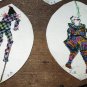 4 Unique Antique Handpainted CLOWNS-Signed by Artist-RARE,UNIQUE ARTWORK-