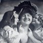 Antique Print-MAMMA & HER LITTLE PET'S-Adorable Little Girls with Their Mother