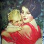 STUNNING EARL CHRISTY LITHO-ART DECO MOM,BABY