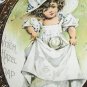Precious Little Metal Framed-MAUD HUMPHREY-Little Girl, Big Hat