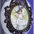 Precious Little Metal Framed-MAUD HUMPHREY-Little Girl, Big Hat