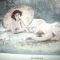 PAUL TILLIER-Antique HandColored Print-Two Nude Nymph Women Sunbathing
