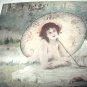 PAUL TILLIER-Antique HandColored Print-Two Nude Nymph Women Sunbathing