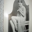 Sexy Scantly Clad Nude Nymph Posing Demurely Vintage Print