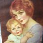 J.KNOWLES HARE Lithograph-DEAR TO HER HEART-Mother Hugging Child