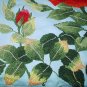 Lovely Vintage Embroidered ROSES Fabric,Pillow Cover,Wall Decor