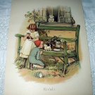 Rivals-Sweet Baby Kittens with Mother,Children and Puppy Dog Print
