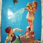 1948 R.JAMES STUART Vintage Print-DOGGONE YOU!Children Bathing Dog