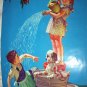 1948 R.JAMES STUART Vintage Print-DOGGONE YOU!Children Bathing Dog