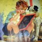 HY HINTERMEISTER-Mazazine Page Artwork-Young School Boy Studying with Dog